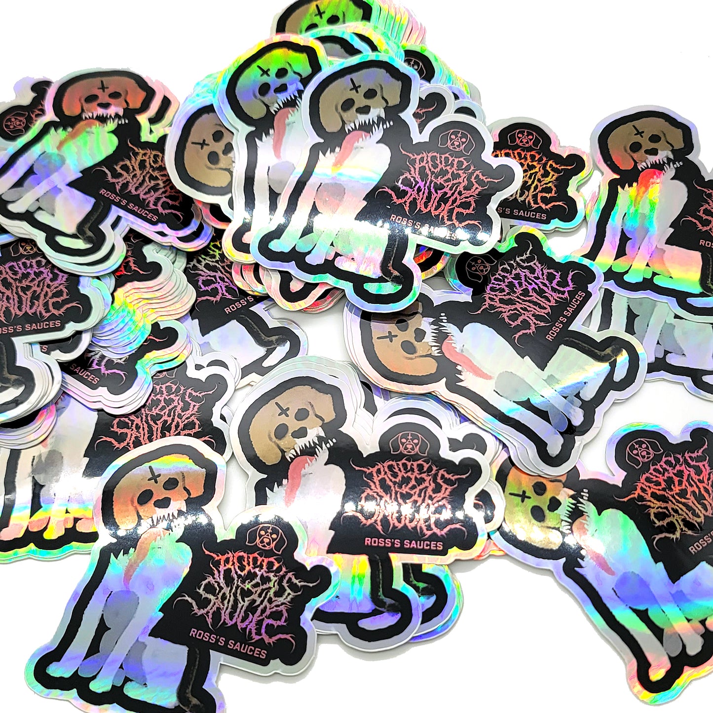 Demonic Beagle Holographic Stickers
