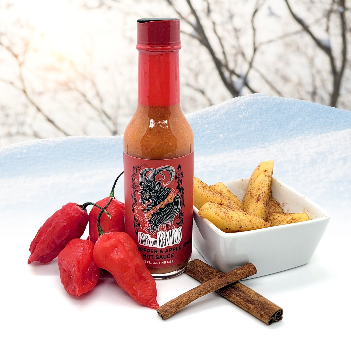 Gruss Vom Krampus: Ghost Pepper & Apple Spice Hot Sauce - Limited Release